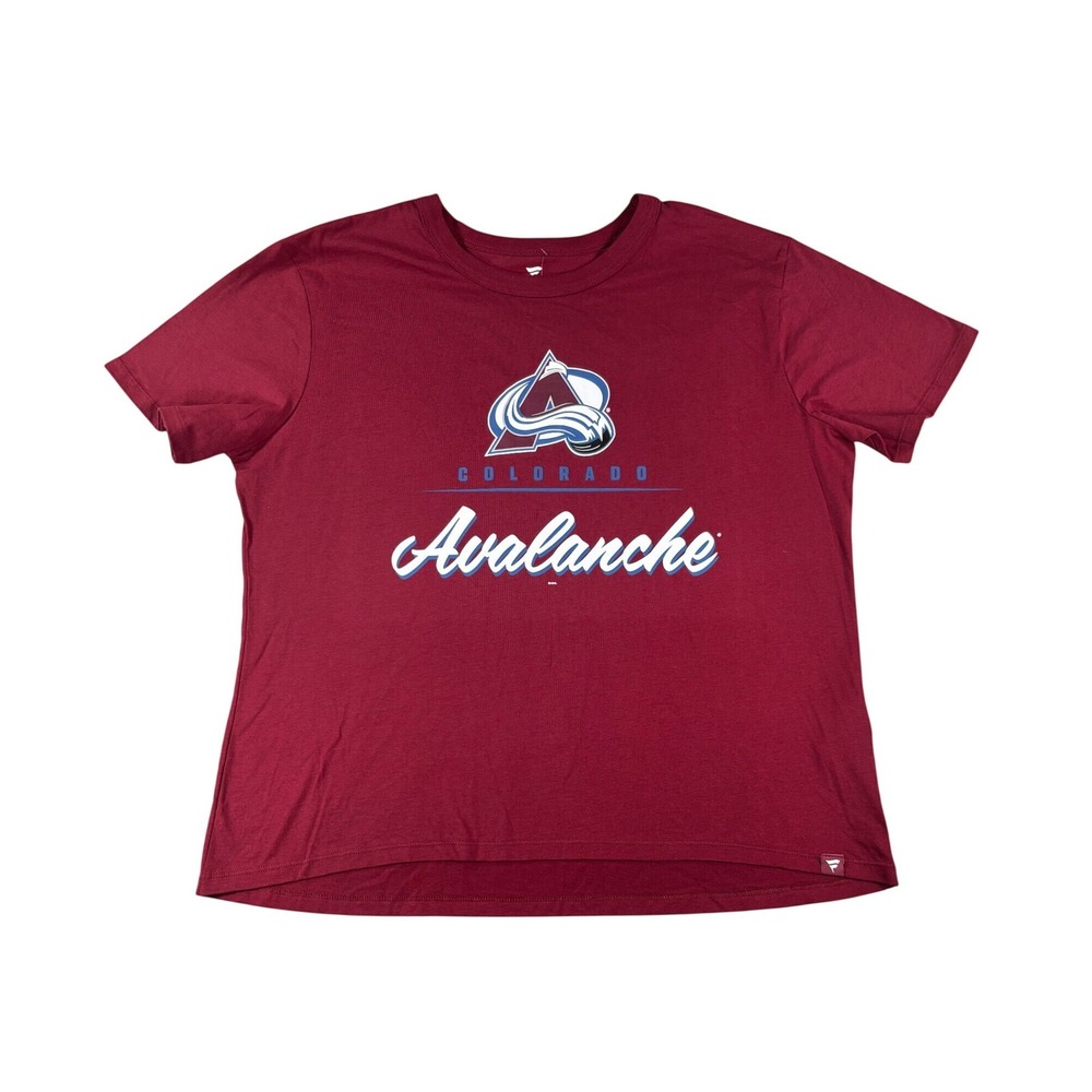 Fanatics Colorado Avalanche NHL Graphic T-Shirt Dark Garnet Womens Large NEW